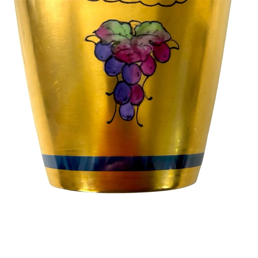 Pickard Bone China Vase Hand Painted Both Sides of Vase Still Life with Fruits
